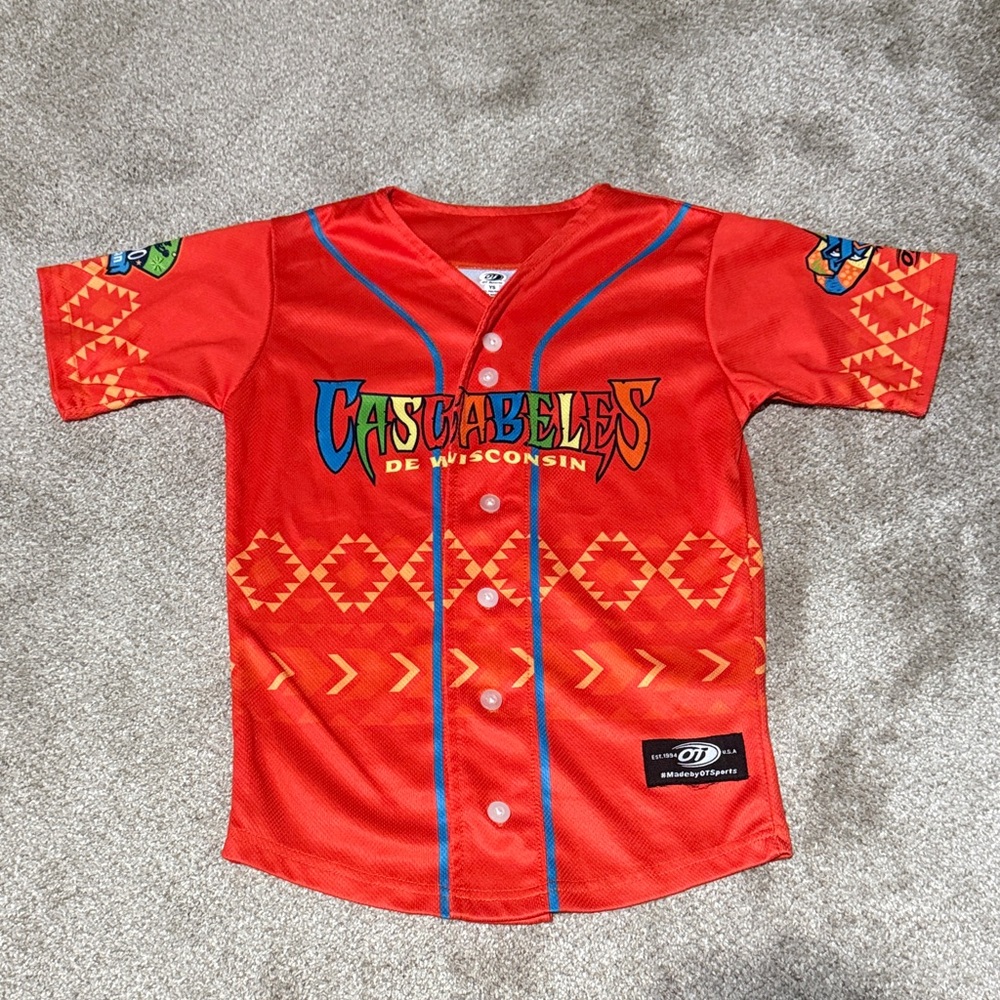 Timber Rattlera Cascabelea baseball jersey